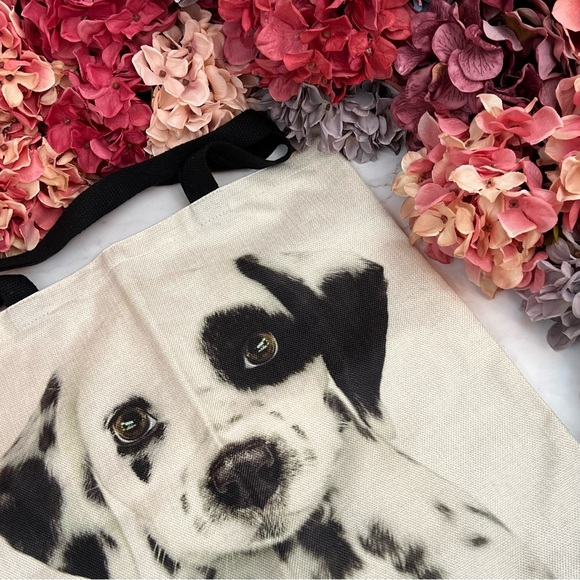 Eco-Friendly Beautiful Dalmatian Puppy Dog Folding Tote Bag - Picture 6 of 14